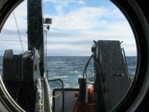 Porthole view of Lake Superior 