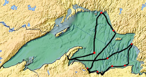 Lake Superior route