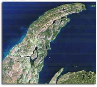 Satellite Image of Keewenaw Peninsula